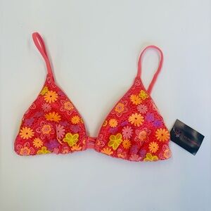 No Boundaries Floral Crochet Top